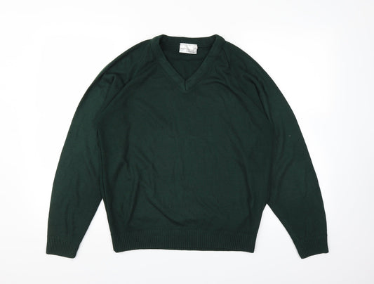 Michael Sehgal Mens Green   Pullover Jumper Size S