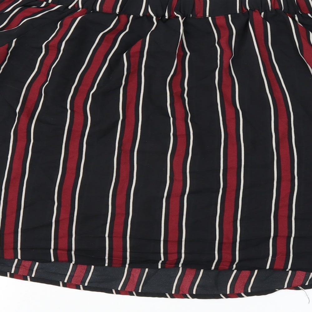 Atmosphere Womens Black Striped  Basic T-Shirt Size 16