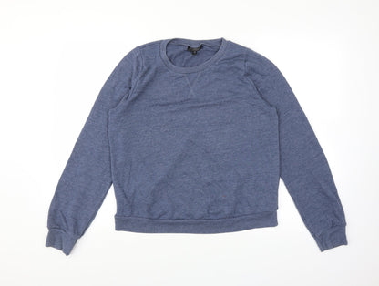 Additional front view of Topshop women’s blue jumper, size UK 12