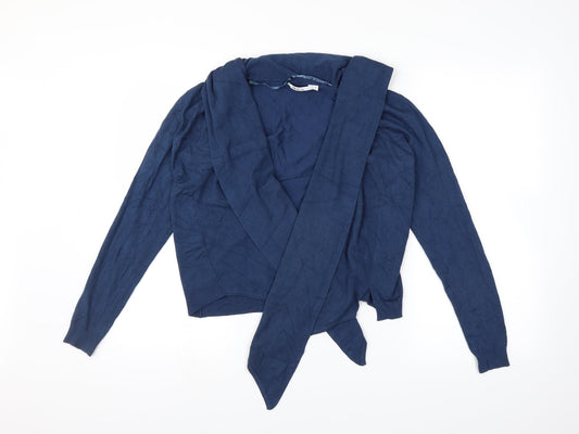M&Co Womens Blue   Cardigan Jumper Size S
