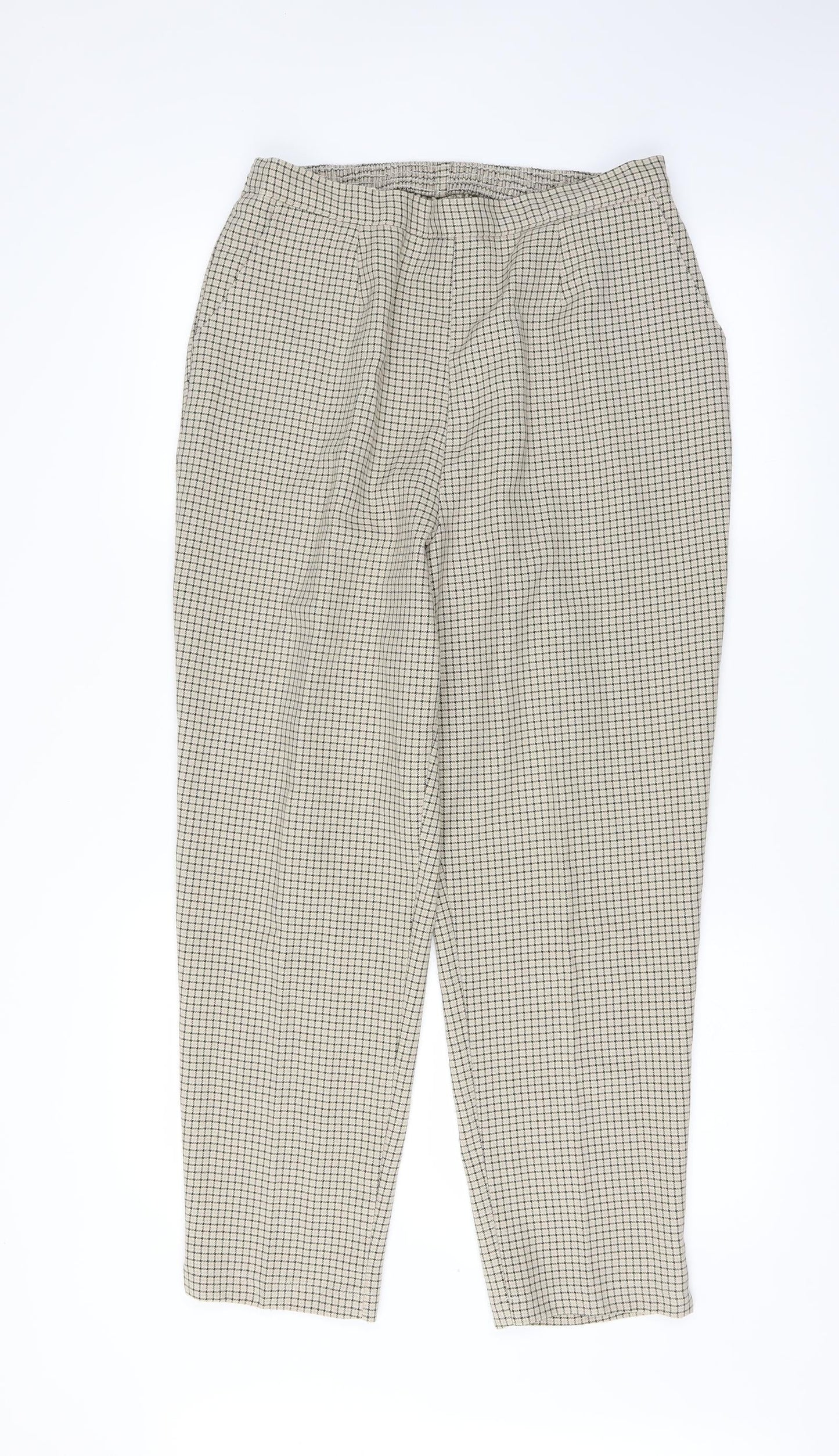 Preworn Womens White   Trousers  Size 18 L27 in