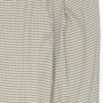 Brand and care label for Preworn women’s white trousers, size UK 18, 27-inch leg
