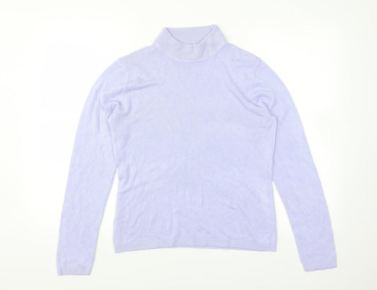 Papaya Womens Purple  Knit Pullover Jumper Size 14