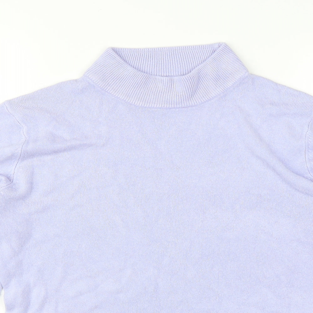 Papaya Womens Purple  Knit Pullover Jumper Size 14