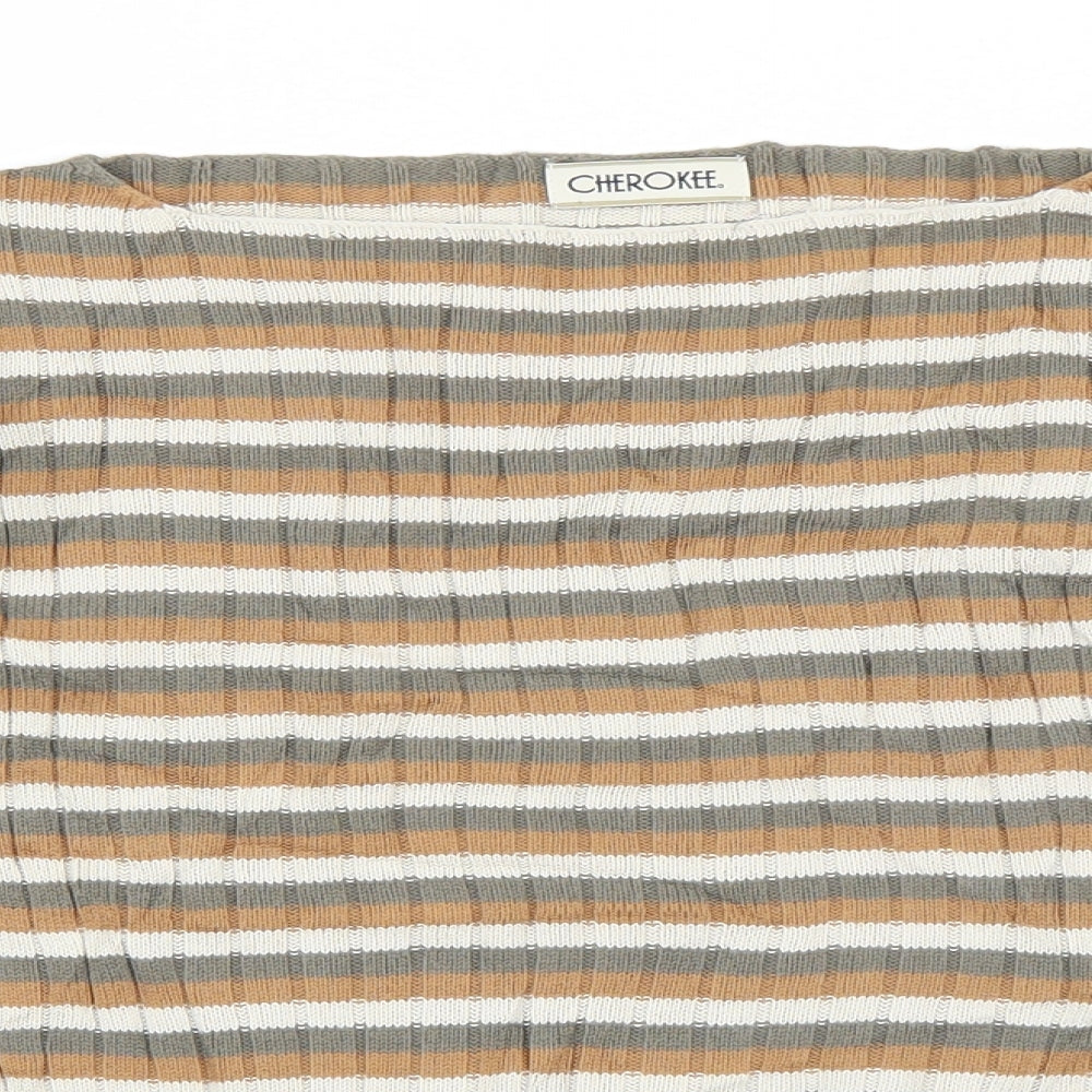 Cherokee Womens Multicoloured Striped  Pullover Jumper Size 14