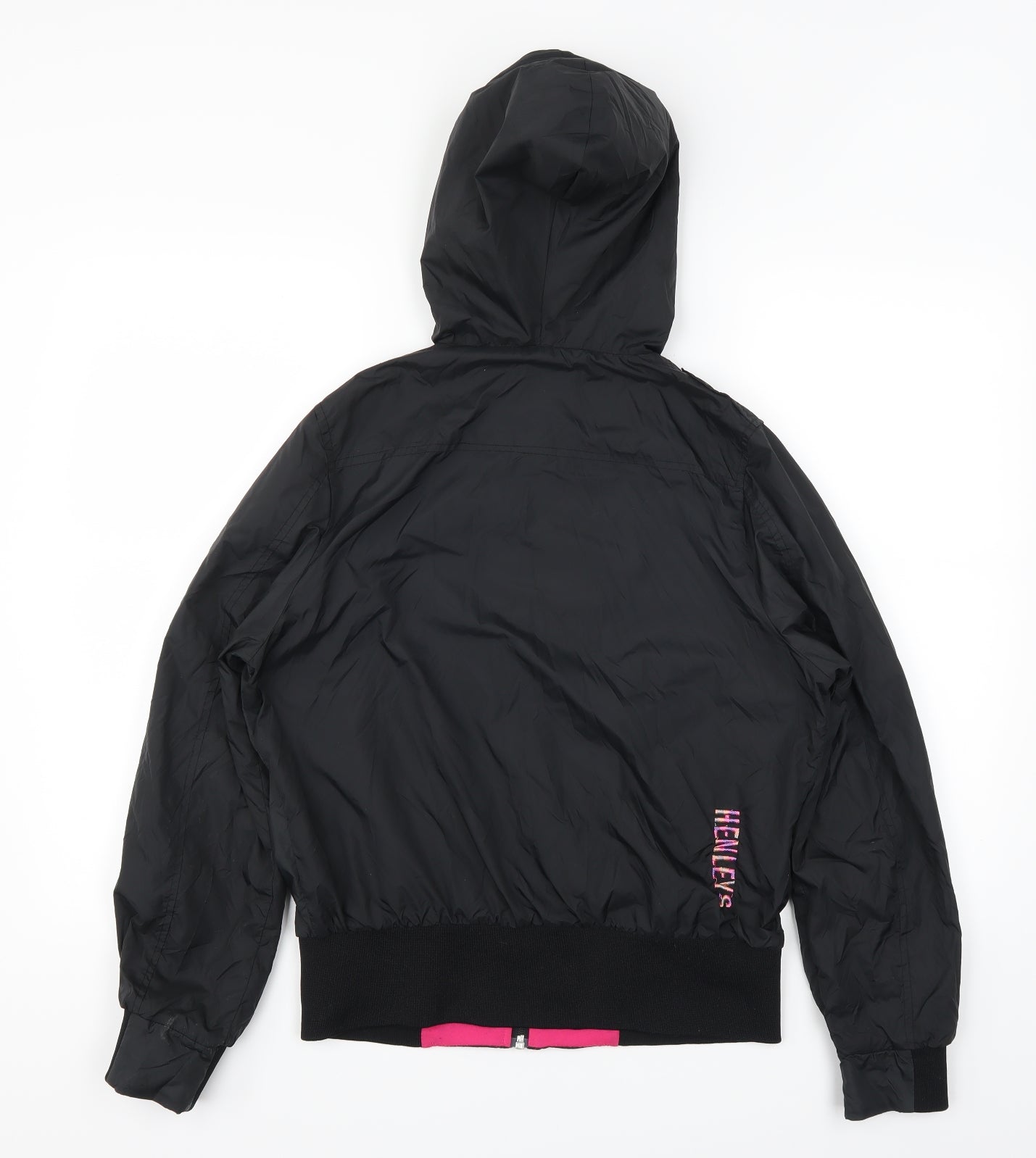 Henleys Womens Black   Varsity Jacket Coat One Size  - size 1