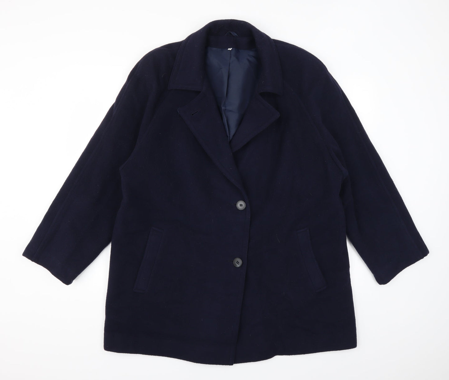 Preworn Womens Blue   Jacket Coat Size 16