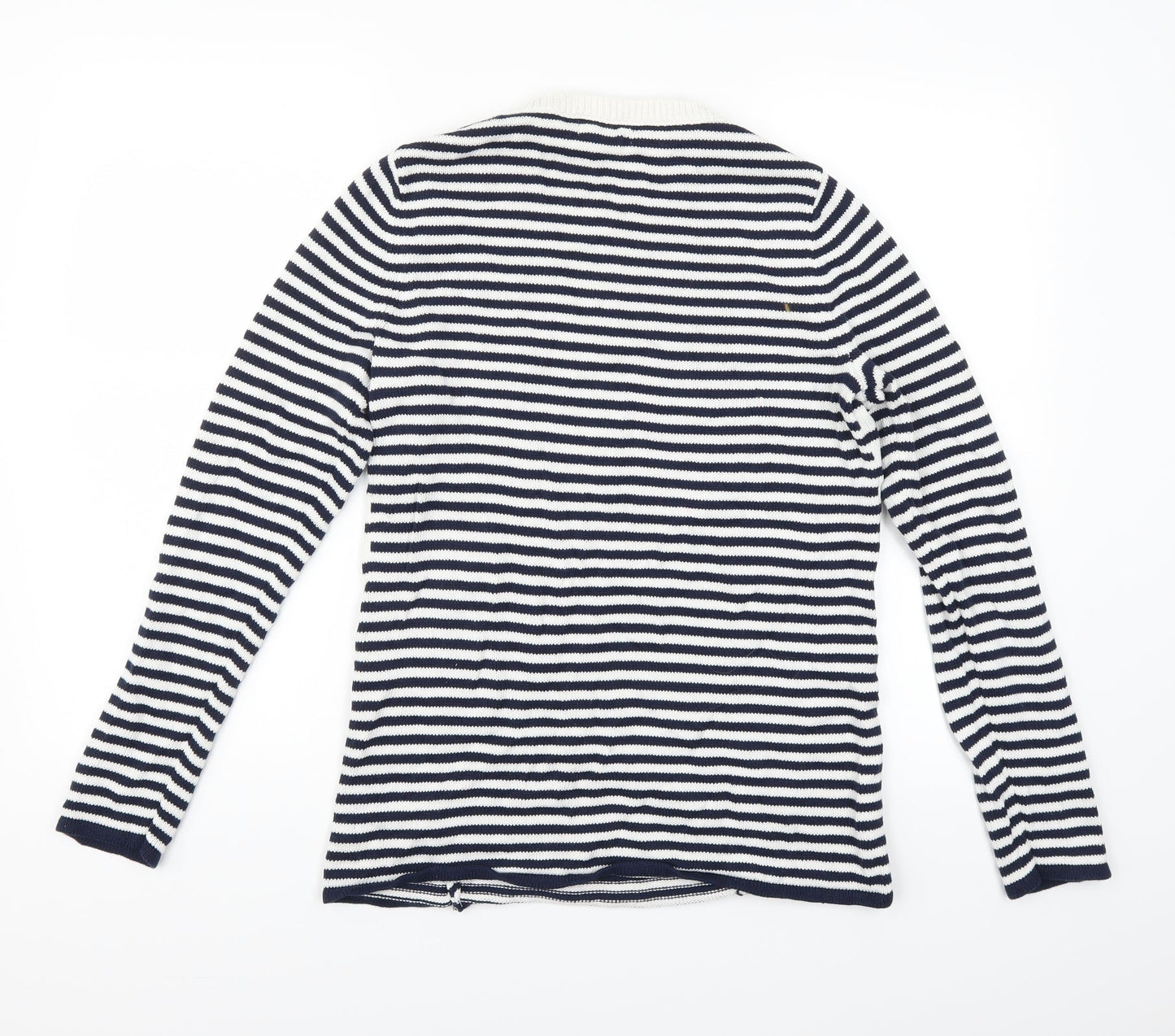 artisan NY Womens Blue Striped  Pullover Jumper Size M