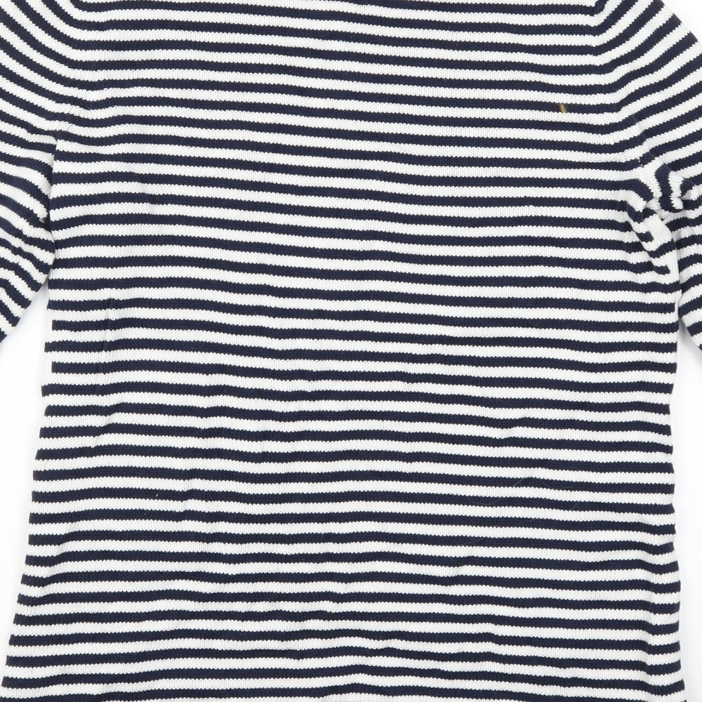 artisan NY Womens Blue Striped  Pullover Jumper Size M