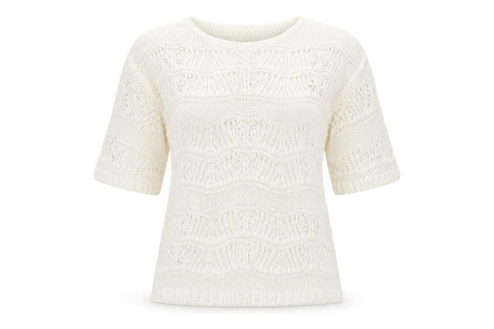 Per Una Womens Ivory   Pullover Jumper Size 10  - See Through