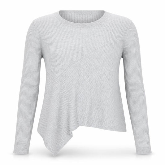 Front view of Tu women’s grey jumper, size UK 14