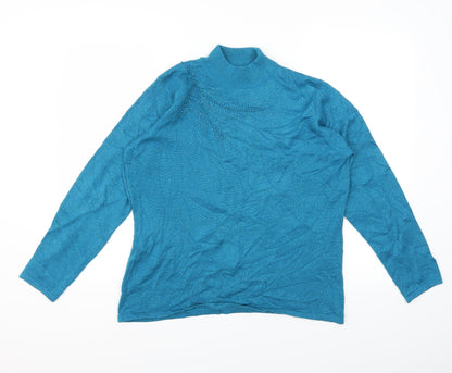 Additional front view of Bonmarché women’s blue jumper, size M