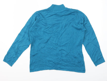 Back view of Bonmarché women’s blue jumper, size M