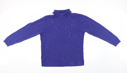 Additional front view of Reflect women’s blue jumper, size XL
