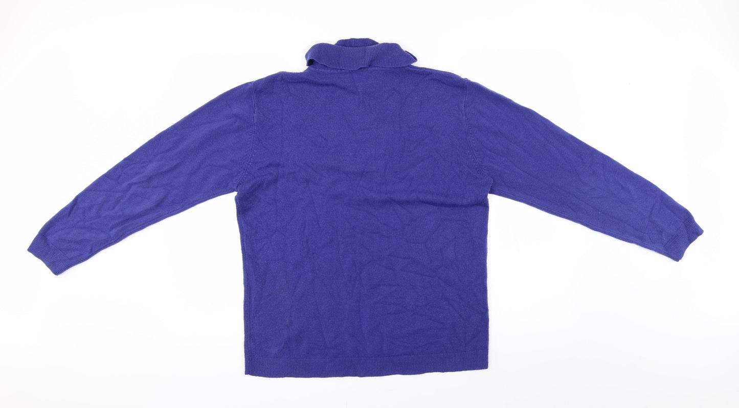 Reflect Womens Blue   Pullover Jumper Size XL