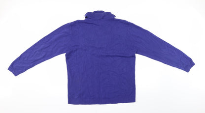Back view of Reflect women’s blue jumper, size XL