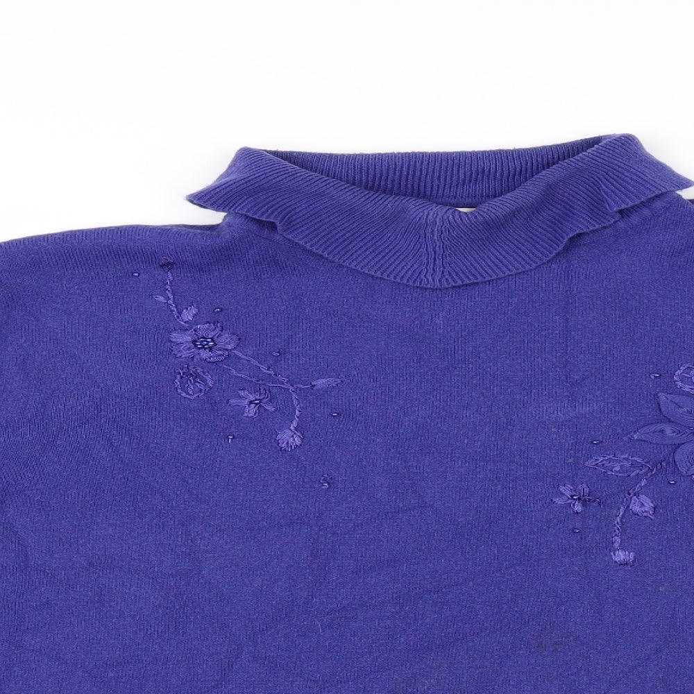Reflect Womens Blue   Pullover Jumper Size XL