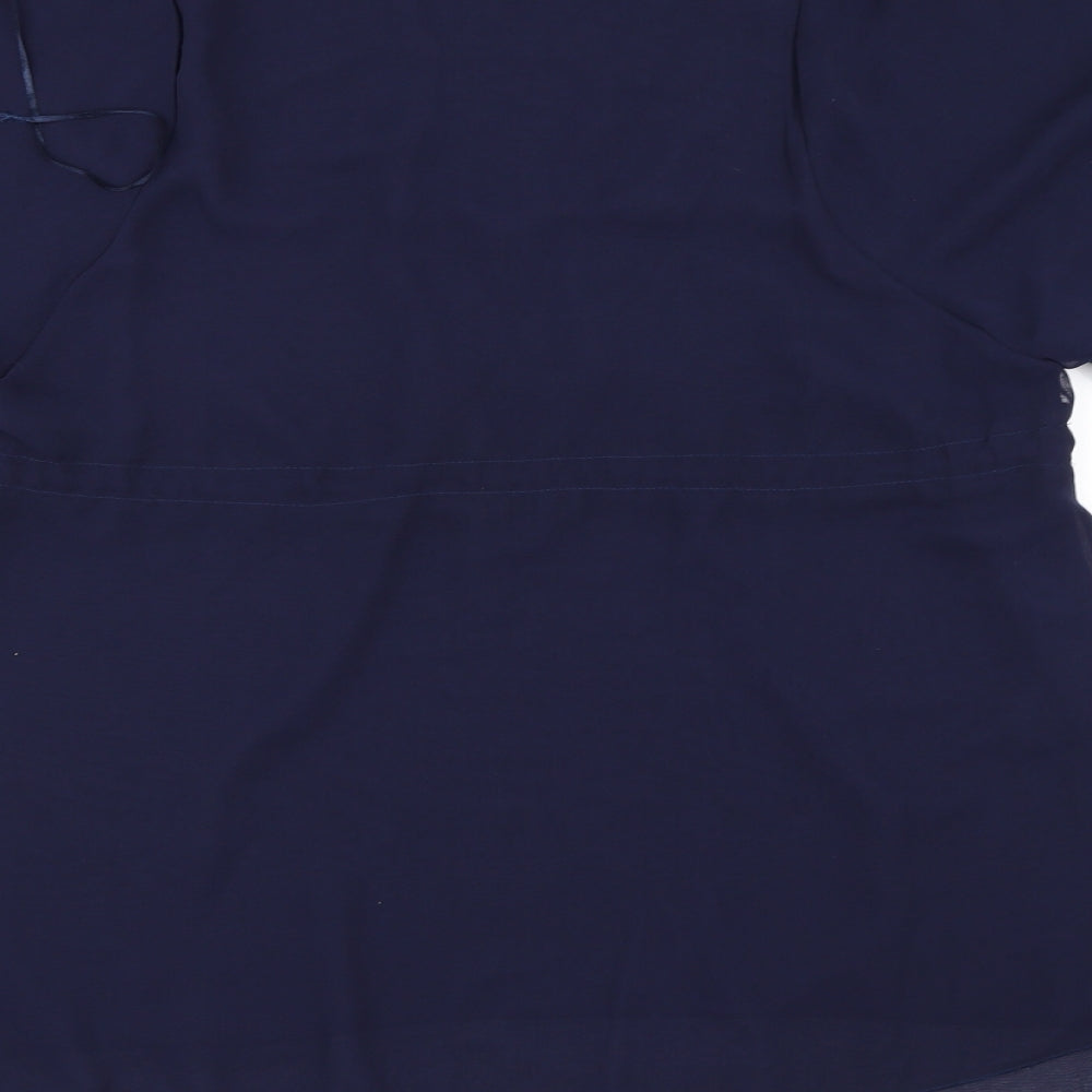 Apricot Womens Blue  Chiffon A-Line  Size XS