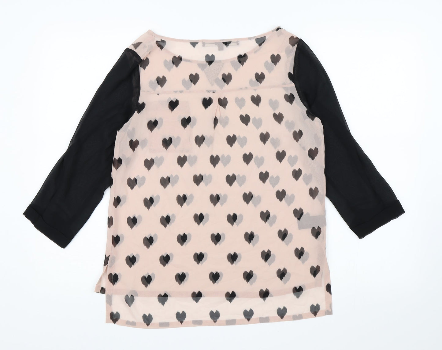 NEXT Womens Pink  Chiffon Basic Blouse Size 8