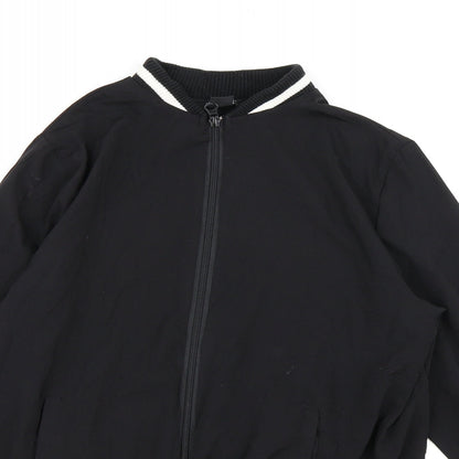Close-up detail of Atmosphere women’s black basic blouse, size UK 8
