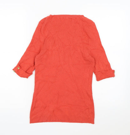 Back view of Next women’s pink knit jumper, size UK 12