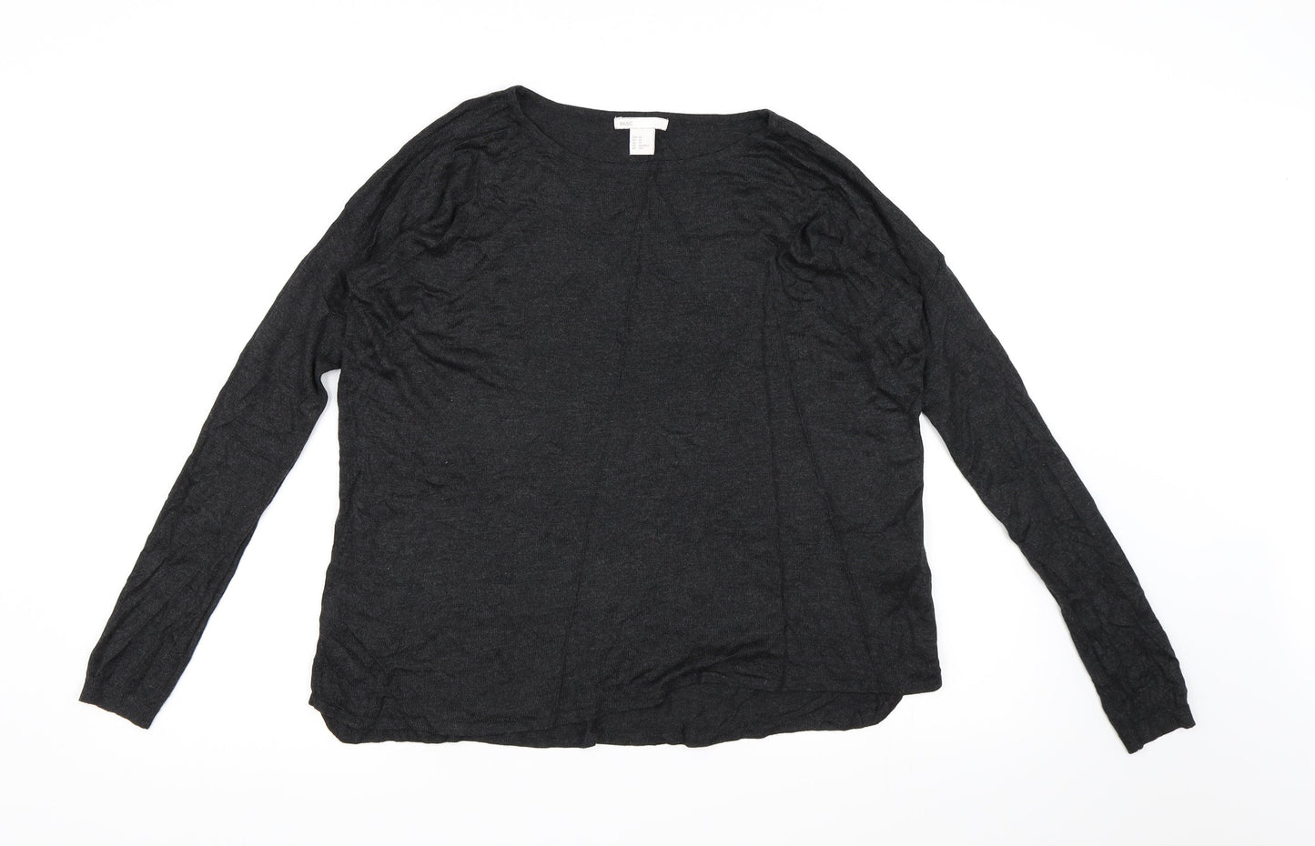 H&M Womens Grey  Knit Pullover Jumper Size XS
