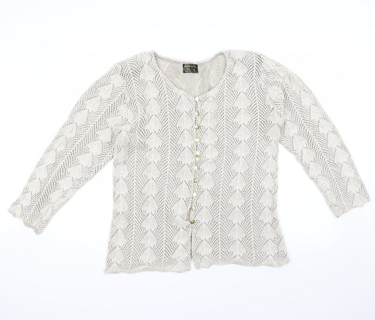 andrita Womens Beige   Pullover Jumper Size M