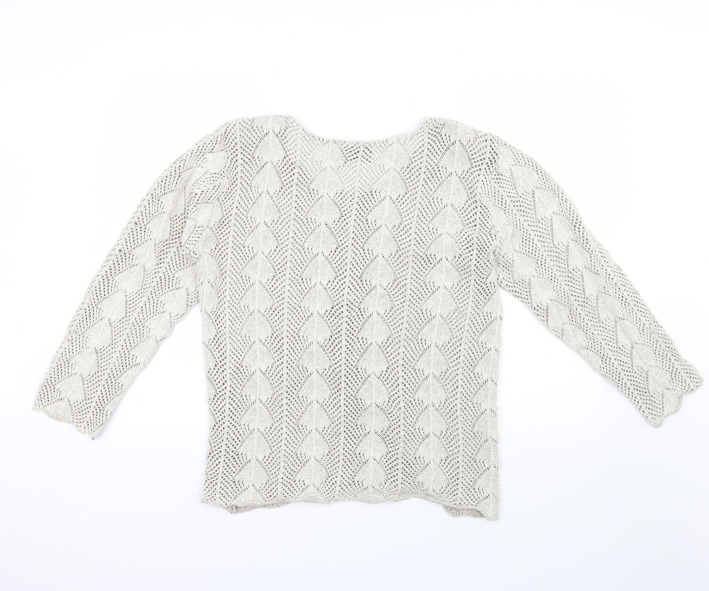 andrita Womens Beige   Pullover Jumper Size M