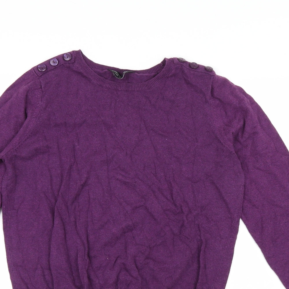 Dorothy Perkins Womens Purple   Pullover Jumper Size 14