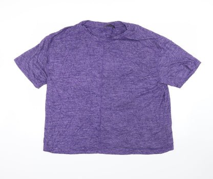Additional front view of Marks & Spencer women’s purple jumper, size UK 18