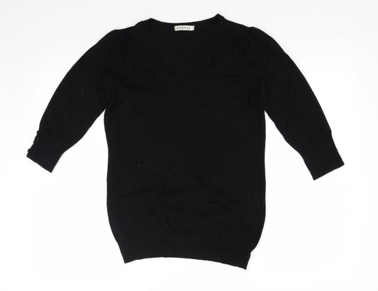 George Womens Black  Knit Pullover Jumper Size 12