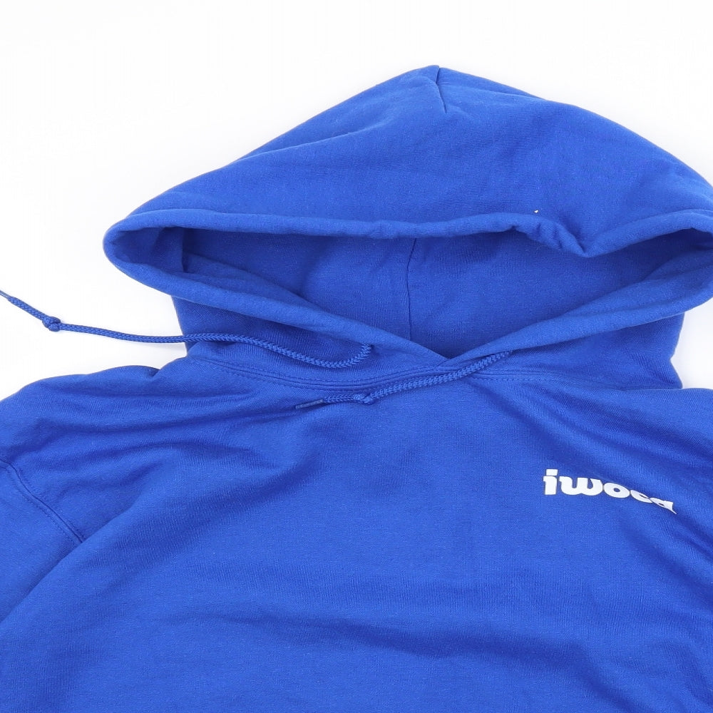 Gildan Mens Blue   Pullover Hoodie Size S  - IWOCA