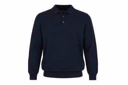 Front view of Easy men’s blue jumper, size M