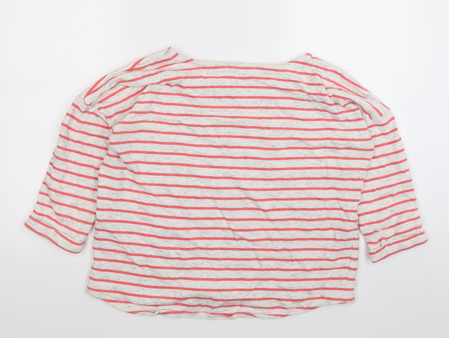 Very Womens Pink Striped Jersey Pullover Jumper Size 14