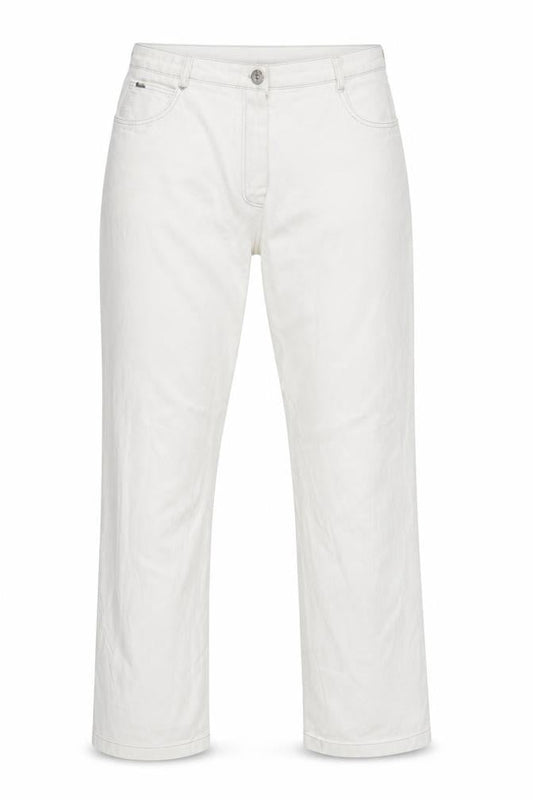 baisler Womens White  Denim Straight Jeans Size 14 L22 in