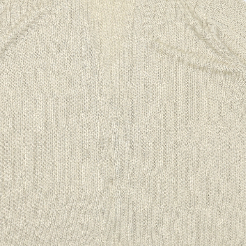 Keeno Womens Beige   Cardigan Jumper Size L
