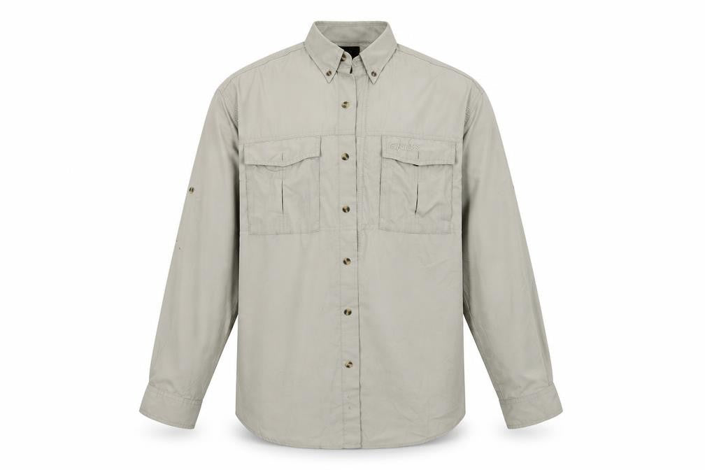 Greys Mens Beige    Button-Up Size M