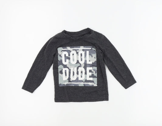 Primark Boys Grey   Basic T-Shirt Size 12-18 Months