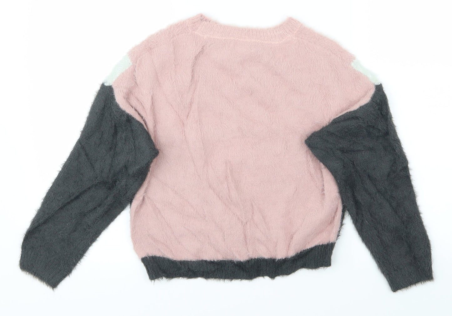 Primark Girls Pink   Pullover Jumper Size 8-9 Years