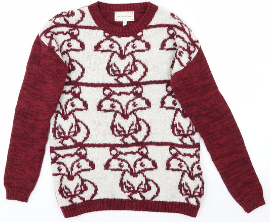 New Look Womens Red   Pullover Jumper Size 8