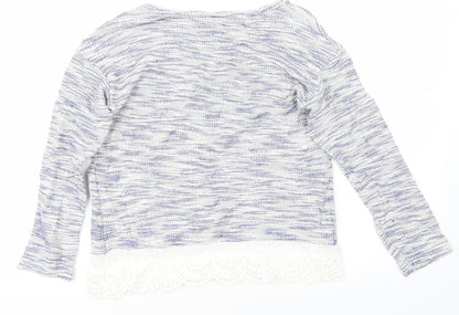 Back view of Next girls’ blue jumper, size 9, years