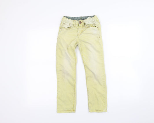 Zara Girls Yellow   Straight Jeans Size 5-6 Years