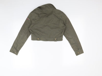 Back view of St Bernard girls’ green jacket, size 10, years