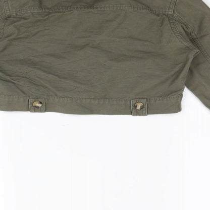 Brand and care label for St Bernard girls’ green jacket, size 10, years