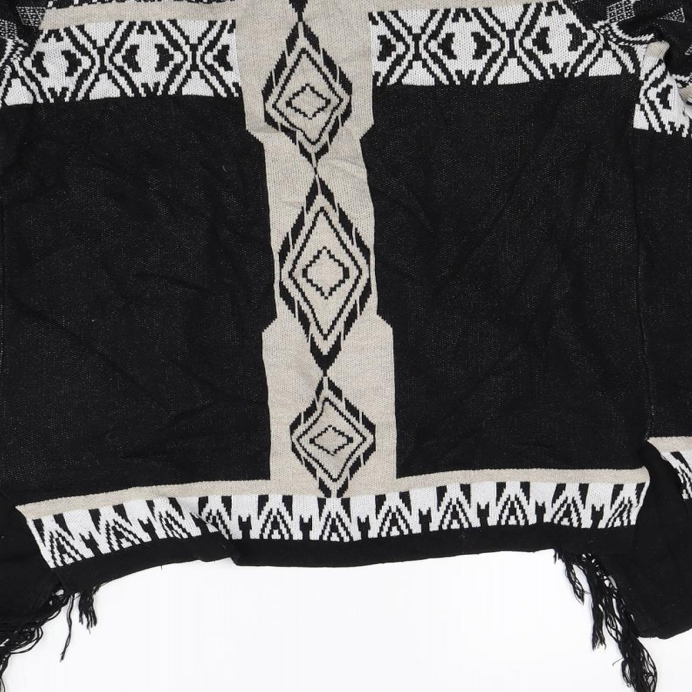 Koton Womens Black Striped  Cardigan Jumper Size L