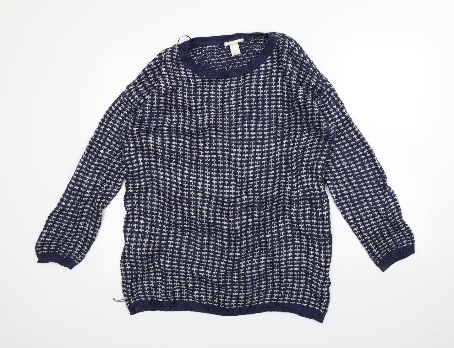 Monki Mens Blue   Pullover Jumper Size S