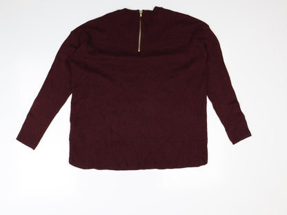 Back view of H&M women’s red jumper, size S