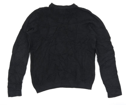Back view of Topman men’s black jumper, size S