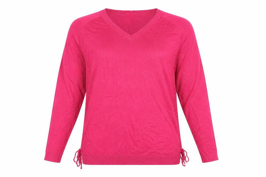Front view of Tu women’s pink jumper, size UK 16