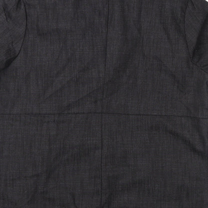 Brand and care label for Agenda women’s grey jacket suit jacket, size UK 14